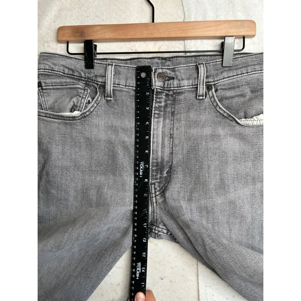 Levis 511 Slim Fit Grey Denim Jeans Mens 36x30 04511-3095 Stretch Cotton